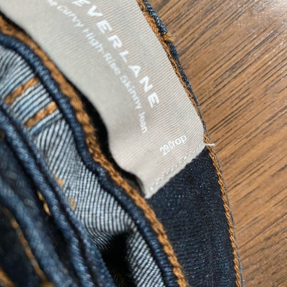Everlane Skinny crop dark wash jeans - Picture 3 of 4